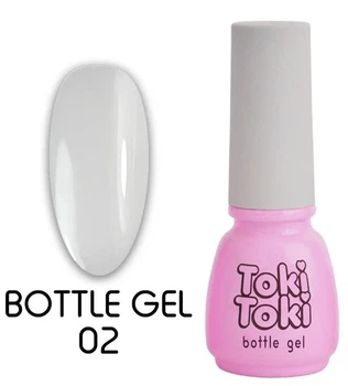 Рідкий гель Bottle gel Toki Toki 02, 5 мл, молочний