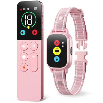 Тренувальний нашийник Evuime AP06 Pink для дресирування собак