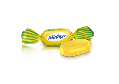 Карамельні цукерки Roshen Mintex + Lemon зі смаком м'яти та лимона 250 грамів
