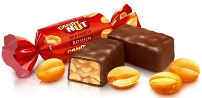 Карамельні цукерки Roshen Candy Nut 250 грам