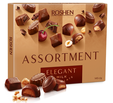 Набор конфет в коробке Roshen Assortment Milk chocolate 145 грамм