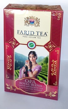 Чай черный цейлонский листовой Farid Tea Royal Blend OPA 250 грамм
