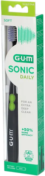 Elektryczna szczoteczka do zębów Gum Sonic Daily Battery Black (7630019904780)