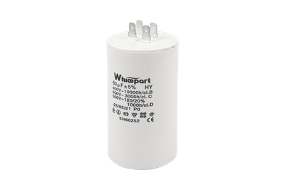 Конденсатор Whicepart CBB60-A пуско-робочий 60 мкФ 450 В клеми