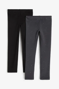 Легінси чорні та темно-сірі в крапочку 2шт H&M 92см (400097859)