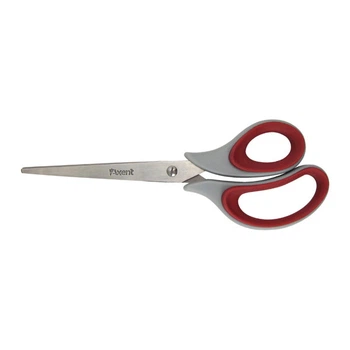 Ножницы офисные Axent Duoton Soft 21 см Серо-красные (6102-06-A)