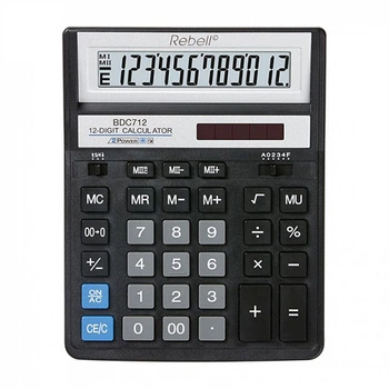 Калькулятор Rebell 12-разрядный (BDC-712BK)