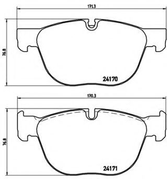 Колодки гальмівні дискові Brembo (P06049)