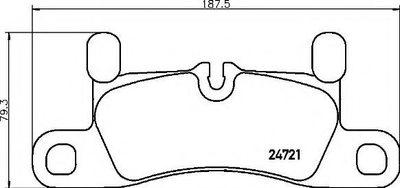 Колодки гальмівні дискові Brembo (P65030)