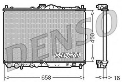 Радиатор охлаждения DENSO (DRM45011)