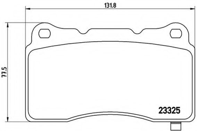 Колодки тормозные дисковые Brembo (P09004)