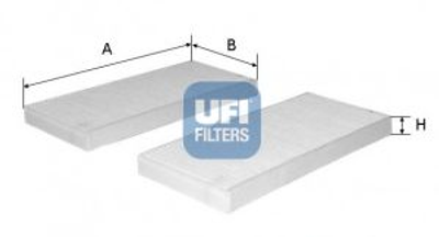 Фільтр, повітря у внутрішній простір UFI (5322800)