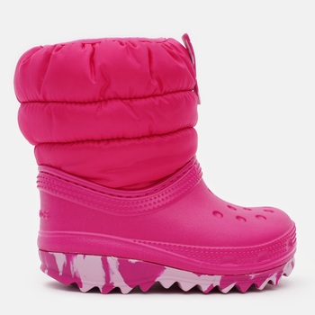 Śniegowce dziewczęce ocieplane Crocs Classic Neo Puff Boot K 207683 22-23 Różowe (191448880306)