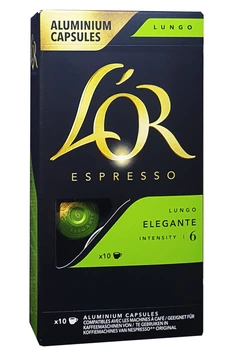 Кава L`or Espresso Lungo Elegante intensity 6 в капсулах 10 шт* 5,2 г (58438)