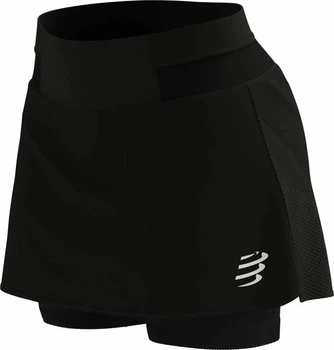Свободная женская юбка для бега Compressport Performance Skirt W, Black, M