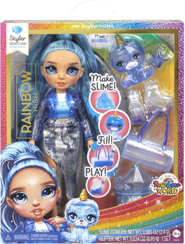 Lalka z akcesoriami Rainbow High Classic Fashion Doll Skyler Niebieska (0035051120216)