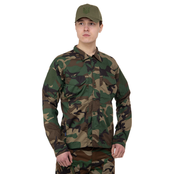 Китель тактичний Military Rangers Pro розмір 2XL (бавовна, поліестер, Камуфляж Woodland) (ZK-JK6006_Камуфляж Woodland_2)