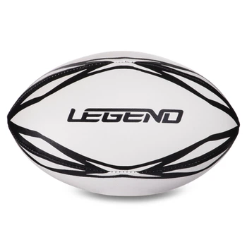 Мяч для регби LEGEND (PVC, р-р, №3, белый-черный) (R-3299)