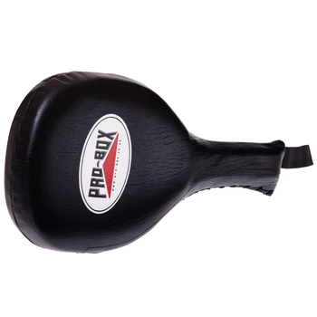 Ракетка для тхэквондо одинарная кожаная Fairtex PRO-BOX BO-0590 Черный