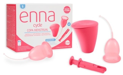 Kubeczek menstruacyjny Enna Cycle Size S + Applicator Sterilizer 2 szt (8437015869551