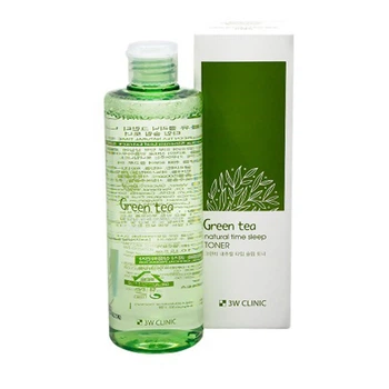 Тонер для обличчя з екстактом зеленого чаю 3W Clinic Green Tea Natural Time Sleep Toner 300 мл (8809553100579)