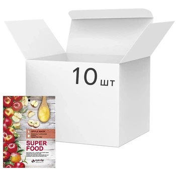 Набір тканинних масок із яблуком Eyenlip Super Food Apple Mask, 23 мл*10шт (8809555251621)