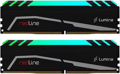 Pamięć RAM Mushkin DDR4-2666 16384MB PC4-21300 (Kit of 2x8192) Redline Lumina RGB Black (MLA4C266GHHF8GX2)