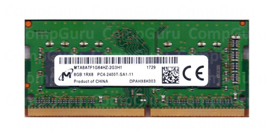 Оперативна пам'ять для ноутбука Micron DDR4 8GB 2400MHz SO-DIMM 1Rx8 PC4-2400T (MTA8ATF1G64HZ-2G3Н1)