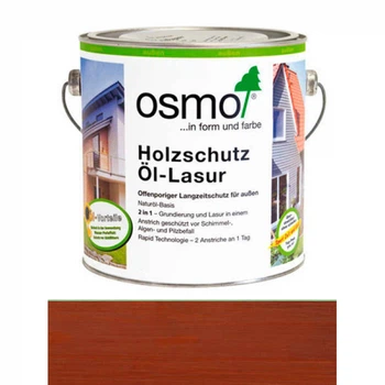 Защитное масло-лазурь Osmo Holzschutz-Lasur 703 махагон прозрачное шелковисто-матовое