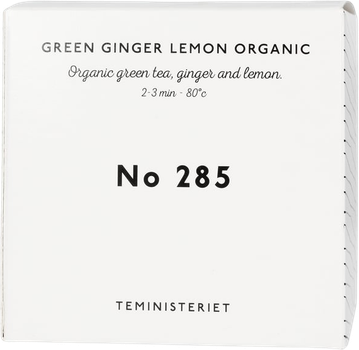 Zielona herbata Teministeriet Collection 285 Green Ginger Lemon Organic w opakowaniu 100 g (7340023000339)