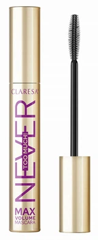 Тушь для ресниц Claresa Never Too Much! Объем Черная 10 г (5903819810844)