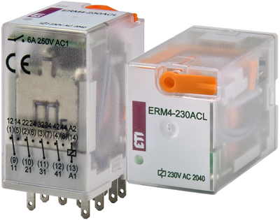 Електромеханічне реле ЕТІ ERM4-230AC 4p (2473010)