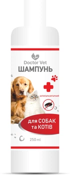 Шампунь Doctor Vet антипаразитарный для собак и кошек 250 мл (4820276192997)