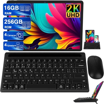 Планшет 11" 2K Jusyea J9 8+8/256Gb 8 ядер Android 13 8600 mAh Чорний Б/В
