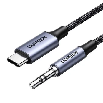 Кабель Ugreen CM450 USB Type-C Male to 3.5 мм Male Audio Cable with Chip 1 м Black (20192)