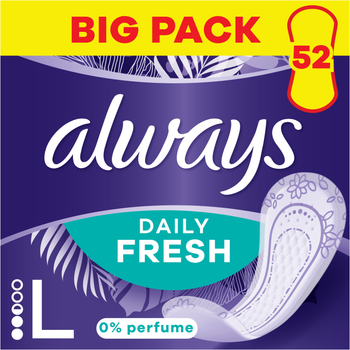 Щоденні прокладки Always Daily Fresh Long Без запаху 52 шт (8700216461962)