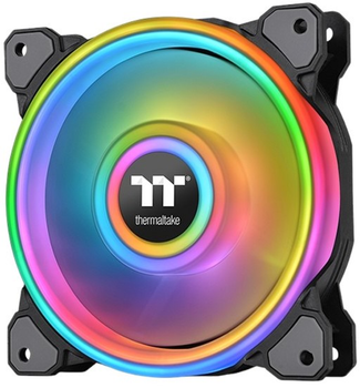 Wentylator Thermaltake Riing Quad 12 RGB Radiator Fan TT Premium Edition Single Fan Pack Black (4713227526838)