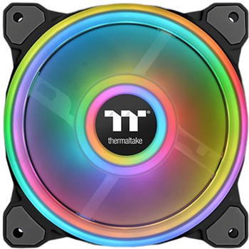 Wentylator Thermaltake Riing Quad 14 RGB Radiator Fan TT Premium Edition Single Fan Pack Black (4713227526845)