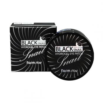 Гидрогелевые патчи под глаза с экстрактом муцина черной улитки FarmStay Black Snail Hydrogel Eye Patch, 60 шт
