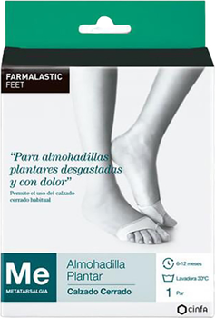 Manżetka-poduszka na przednią część stopy Farmalastic Almohadilla Plantar Calzado Cerrado P 2 szt (8470003044752)