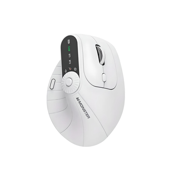Эргономичная вертикальная мышь MONSTER Airmars M2 Pro, беспроводная, с аккумулятором, 2400 DPI, белая