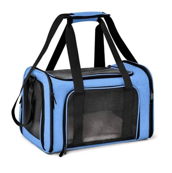Сумка переноска CosmoPet для кошек и собак 31x45x30 см Jeans Blue