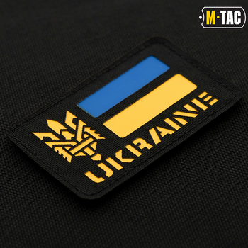 Нашивка M-Tac Ukraine (с Тризубом) Laser Cut Black