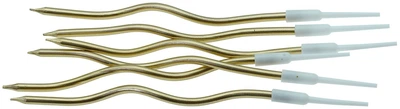 Праздничные свечи для торта Gold (6шт.), ins448