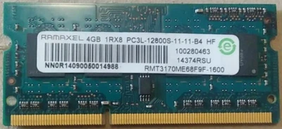 Оперативная память для ноутбука Ramaxel SO-DIMM DDR3L 4GB 1600MHz PC3L-12800 1Rx8 Б/У