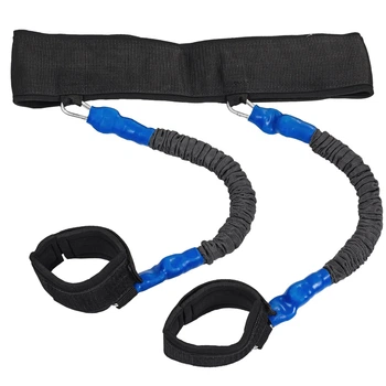 Тренировочная система для прыжков 90x6 см до 160кг I-37см Zelart JUMPING EXERCISER черный-голубой FI-3024