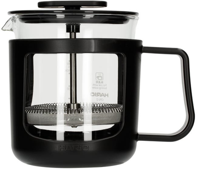 French press Hario U Czarny 300 ml (4977642105843)