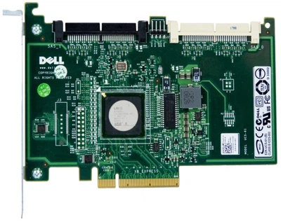 RAID-контроллер Dell PowerEdge R210, SAS, PCI-e x8, 3GB/S (JW063) Б/У