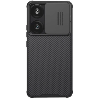 Чехол со шторкой для камеры NILLKIN CamShield Pro для Xiaomi Poco F6 - Black
