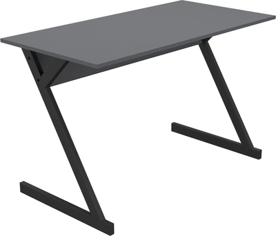 Стіл комп'ютерний Dexter DX1200 (1200х600х750Н) Чорний графіт/Сірий Шифер (217858)